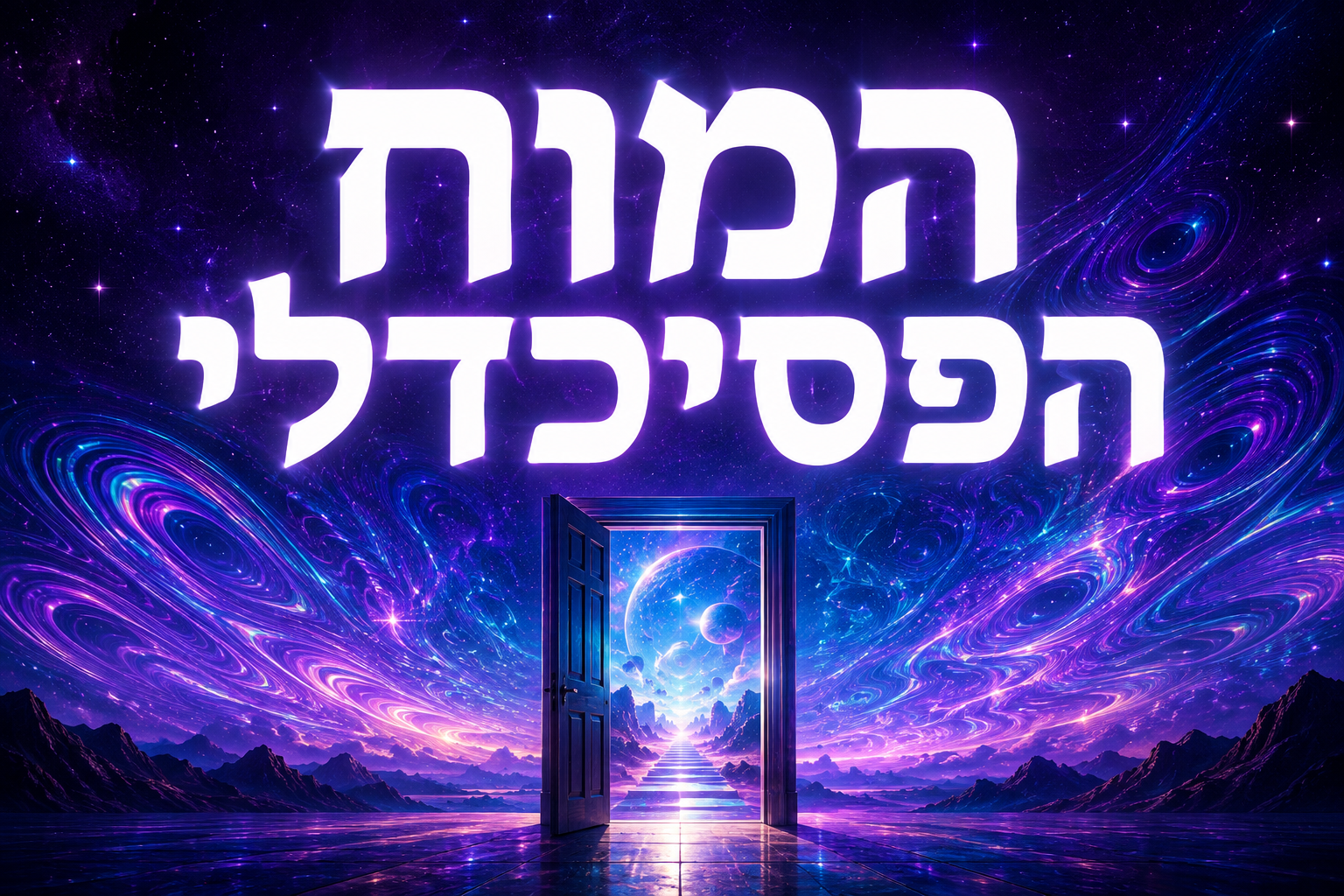 איור של מוח המשתקף דרך משטחים צבעוניים